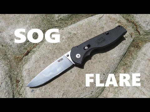SOG Flare : Pocket Knife : Folding Pocket Knife : 4K Video