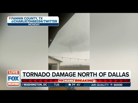 Watch: Funnel Cloud Spotted In Texas During Severe Storms On Monday