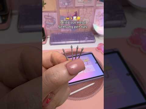 I tried out metal Samsung pen tips 🤔 digital note taking | Penly app | galaxy tab S9 | study notes