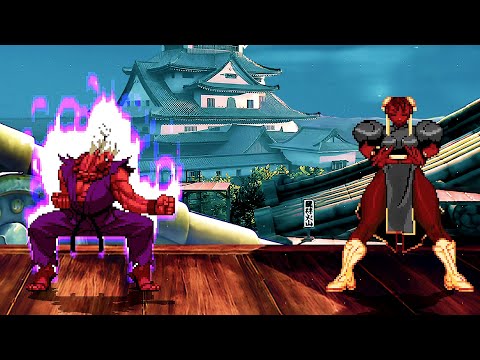 SHIN AKUMA vs SHADOW LADY - Amazing High Level Fight!