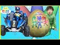 Pj Masks Toys Videos Compilation For Kids Giant Egg Surprise Headquarters Playset Catboy Gekko