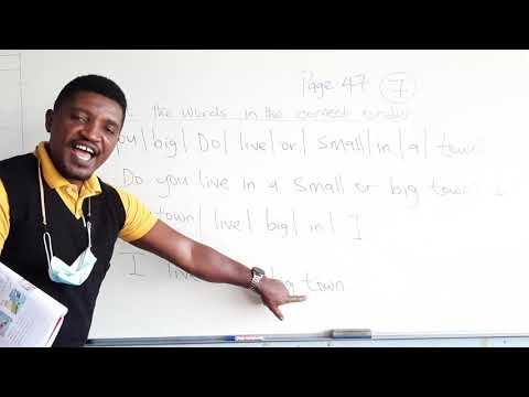 Put the words in the correct order. (Correction version) Smile 4 page 47 by T. James