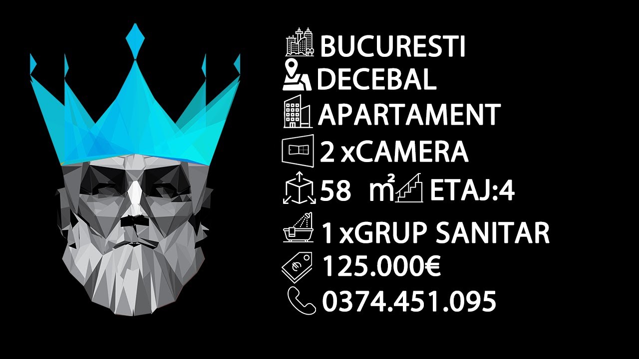 Tur video | Decebal | 2 Camere | Balcon | Modern | Etaj 4 | Mobilat | 