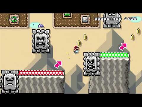 Super Mario Maker 2 SMW Thwomp Speed Run