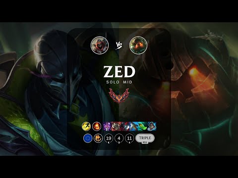 Zed Mid vs Nautilus - EUW Grandmaster Patch 13.10