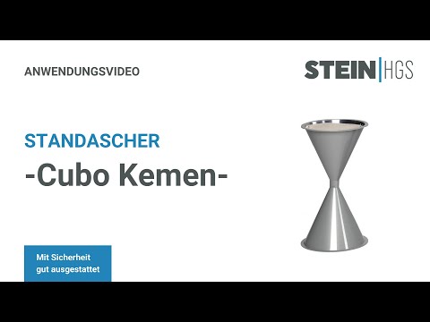 Edelstahl Standaschenbecher 54 cm Aschenbecher Mülleimer Ascher Standascher  NEU