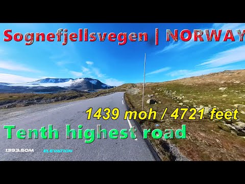 Sognefjellsvegen on Motorycle - Norwegian Scenic Route 55, #4k #r1250gs