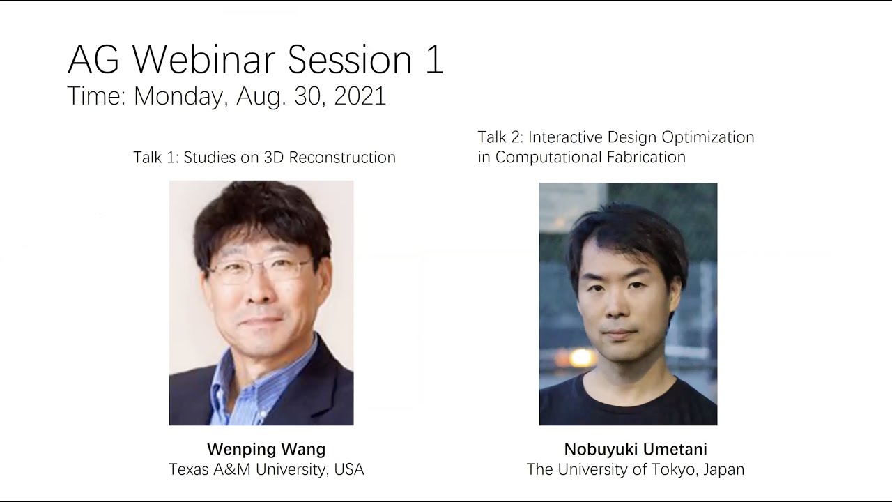 [AsiaGraphics Webinar] Session 1