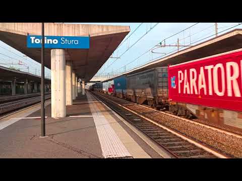 Un Strano DTS di E494 Di Captrain con il 42370 Novara Boschetto-Modane in Transito a Torino Stura