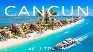 Cancun, Mexico 4K 🇲🇽 White Sands, Blue Sea Paradise & Serene Beauty - VIDEO 4K UHD