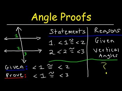 Geometry Two Column Proofs of Angles Addition Substitution Transitive Property