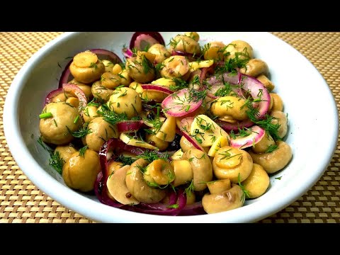 These mushrooms are tastier than MEAT! Marinated mushrooms in 5 minutes! Snack bomb!