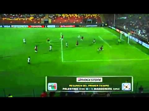 Palestino vs Montevideo Wanderers 1-1 ~ Gol de Silva 36' ~ Copa Libertadores 2015