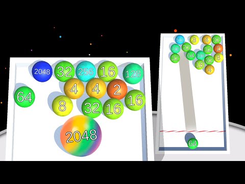 Chain in box 2048. 2048 Balls 3D