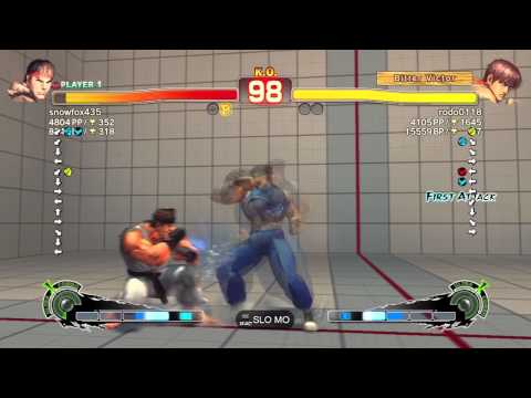 snowfox435 [Ryu] vs. rodo0118 [Guy] - PSN SSF4 Arcade Edition