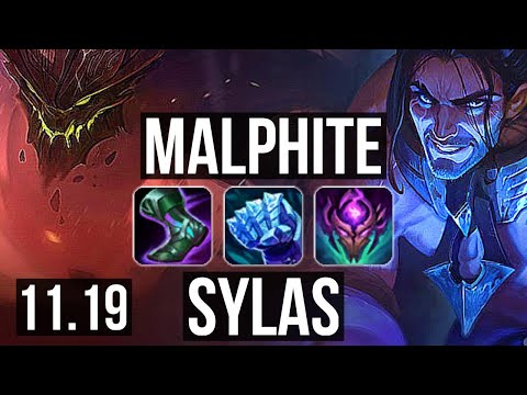 MALPHITE vs SYLAS (TOP) (DEFEAT) | Rank 1 Malph | EUW Challenger | v11.19