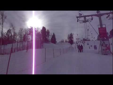 Видео: Видео горнолыжного курорта Снежный (Коробицыно) в Ленинградская область