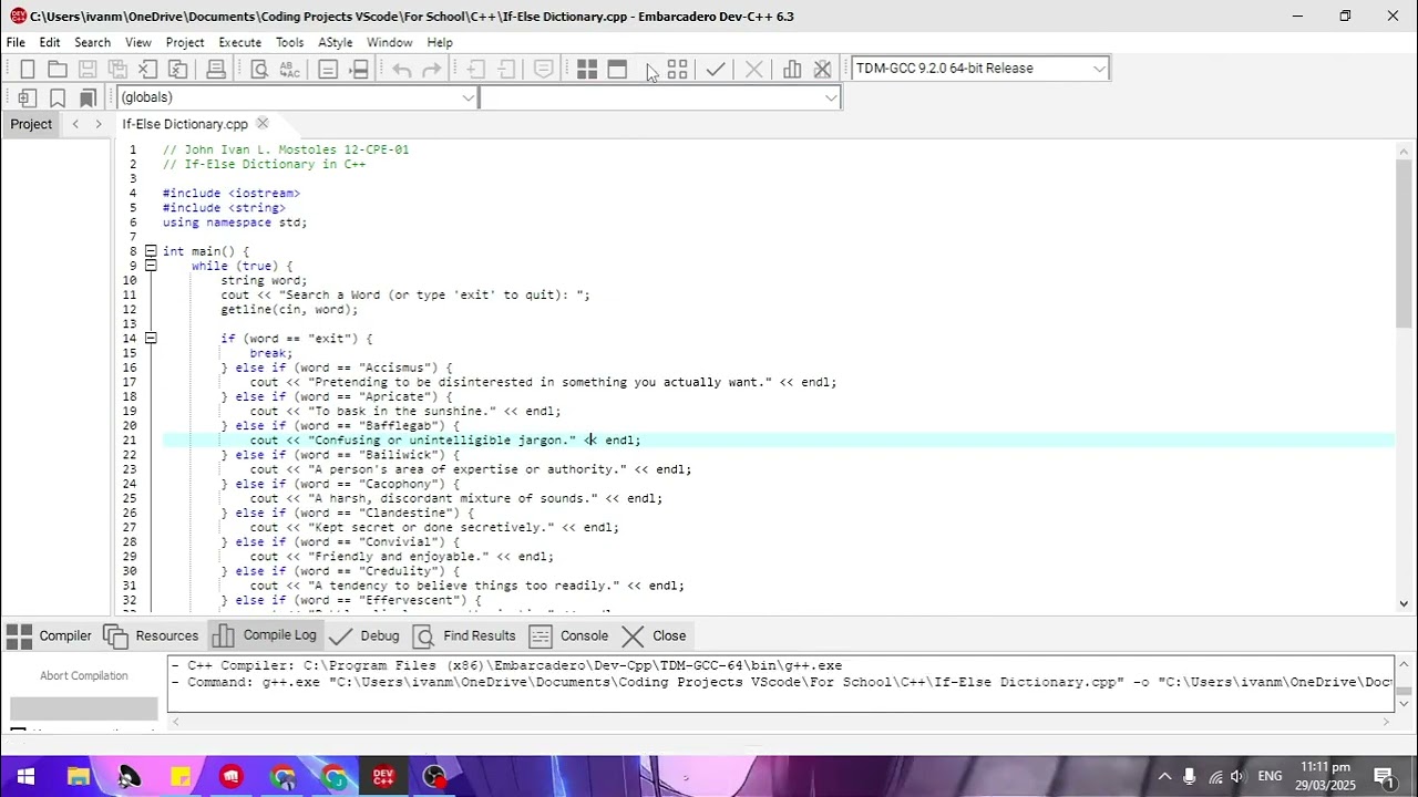 Programming Logic and Design Lab Act. 6