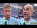 Man City vs Aston Villa 3-2 Pep Guardiola And Kevin De Bruyne React About The Premier League Title