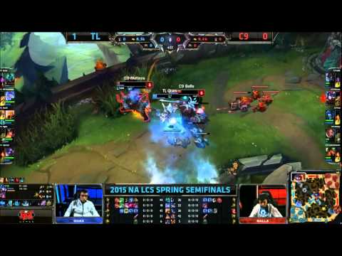 Quas - Hecarim 1 vs 2 outplay - TL vs C9 - League of Legends