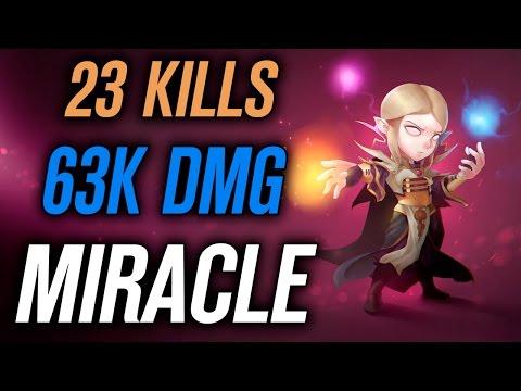 Miracle • Invoker • 63K DMG — Pro MMR Gameplay Dota 2
