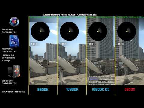 CSGO 720p - Ryzen 9 5950X vs 10900K OC vs 10900K vs 9900K CPU-Benchmark