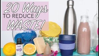 20 WAYS TO REDUCE WASTE | Easy Sustainable Lifestyle Hacks | Zero Waste for Beginners | The Edgy Veg