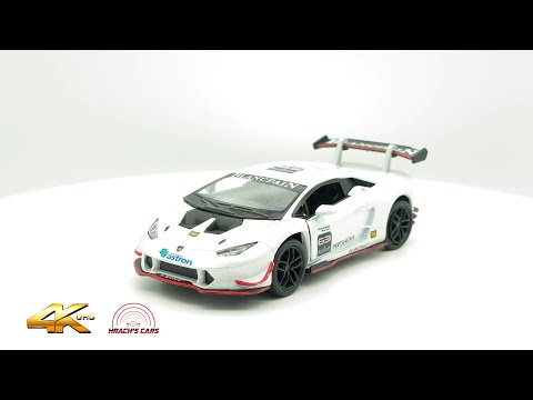 Металлическая машинка Kinsmart 1:36 «Lamborghini Huracan LP620-2 Super Trofeo» KT5389D, инерционная / Микс