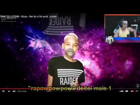 HUDSON AMORIM REAGINDO AO TRAP DO LDZIN - Rizzo - Rei do x1 prod. jottaR