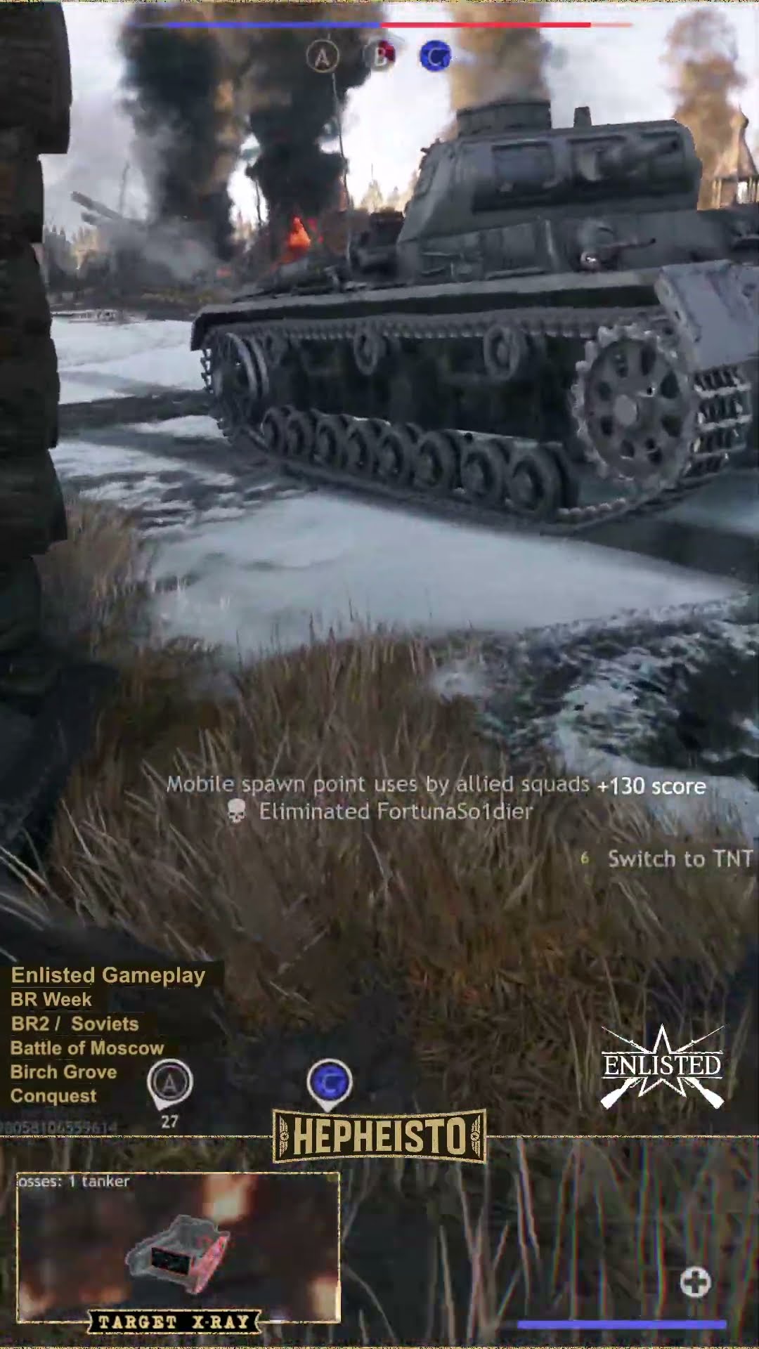 Partisan eliminates Panzer III B with TNT Charge