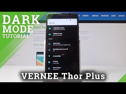 How to Enable Color Inversion in VERNEE Thor Plus - Dark Theme