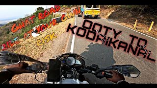 Ooty To Kodaikanal | Risky Ghat Roads | Narrow roads | 250Km Freezing Climate9°C | Hill to Hill ride