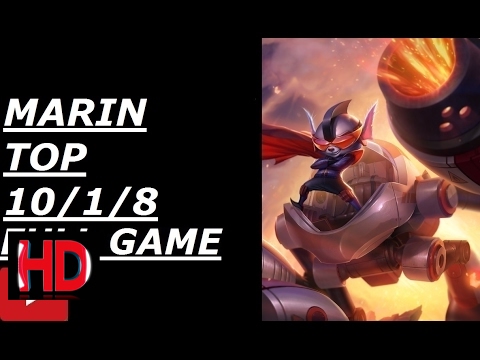 AFS MARIN RUMBLE VS KENNEN 럼블 케넨  challenger rank solo TKGAME lol replays 롤| VivuGaming✔
