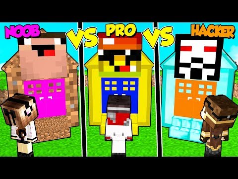 CASA NOOB CONTRO PRO CONTRO HACKER SU MINECRAFT!!!