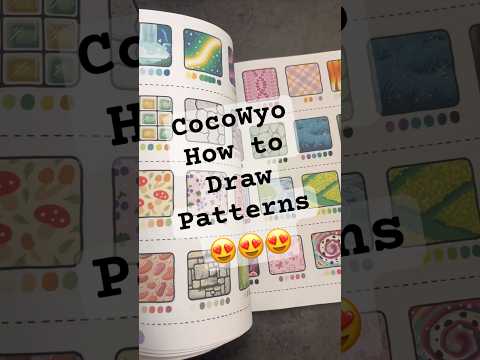 Flipping through the new “How to Draw Patterns” coloring book from CocoWyo