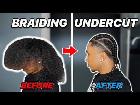 BRAIDING and CUTTING my 8 MONTH UNDERCUT
