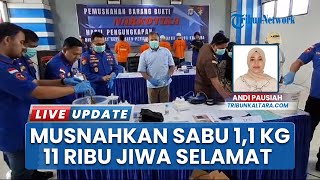 Ditpolairud Polda Kaltara Selamatkan 11 Ribu Jiwa dengan Musnahkan 1,1 Kg Sabu Distribusi Jalur Laut
