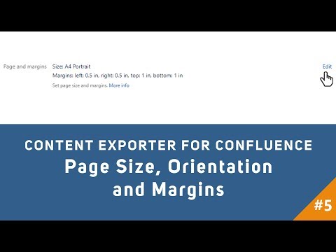 Content Exporter for Confluence - Page Size, Orientation and Margins