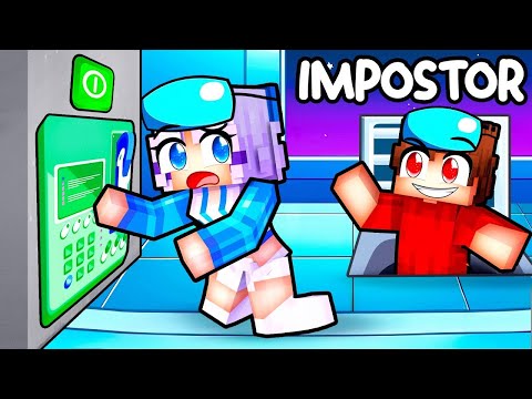 Playing AMONG US in Minecraft With MY CRAZY FAN GIRLS...