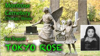 TOKYO ROSE - Iva Toguri D&#39;Aquino, Montrose Cemetery, Chicago, Illinois - False Accusations after WW2