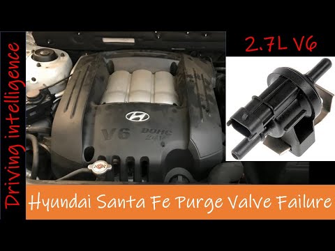 How To Fix P0441 Bad EVAP Purge Valve Causing Stalling & No Start: ‘01-‘06 Hyundai Santa Fe 2.7L V6