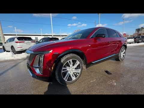 2024 Cadillac LYRIQ 4dr Tech w/1SA in Red for sale at Ontario Motor Sales in Oshawa, ON