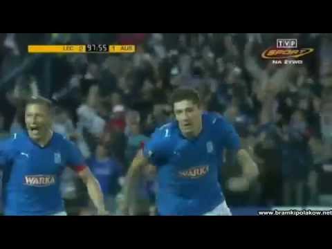 Robert Lewandowski - throwback! Lech Poznań vs Austria Wien 2008