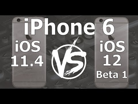 Speed Test : iPhone 6 - iOS 12 Beta 1 vs iOS 11.4 (iOS 12 Beta 1 Build 16A5288q)