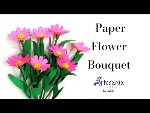 Beautiful paper flower bouquet #craft #bouquet #diy #easy