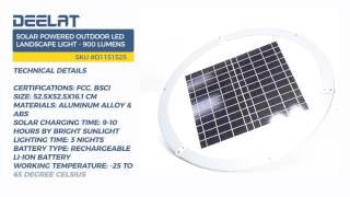 Solar Powered Outdoor LED Landscape Light - 900 Lumens