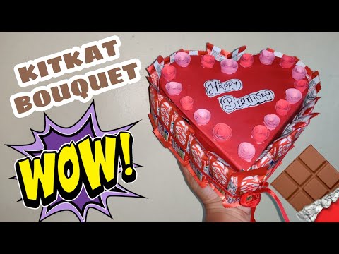 How to make Kitkat Chocolate Bouquet very easy | DIY Chocolate Bouquet | Handmade Kitkat Bouquet