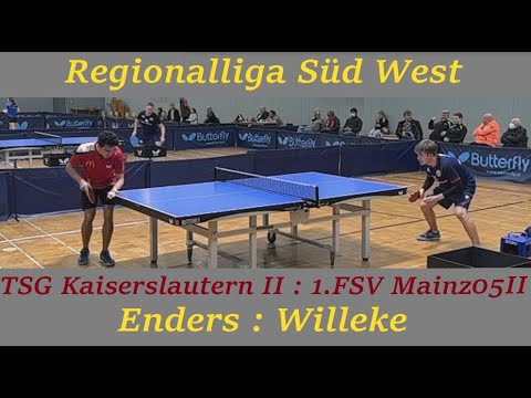 Regionalliga SüdWest | C.Enders(2022TTR) : J.Willeke(2118TTR)