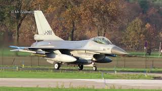 LOUD Take-OFF  many F16's  Netherlands AF