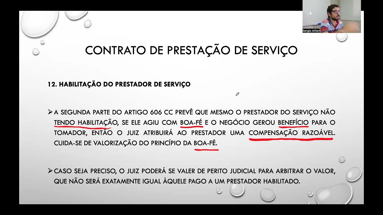 Contrato de prestação de serviços (parte 6)